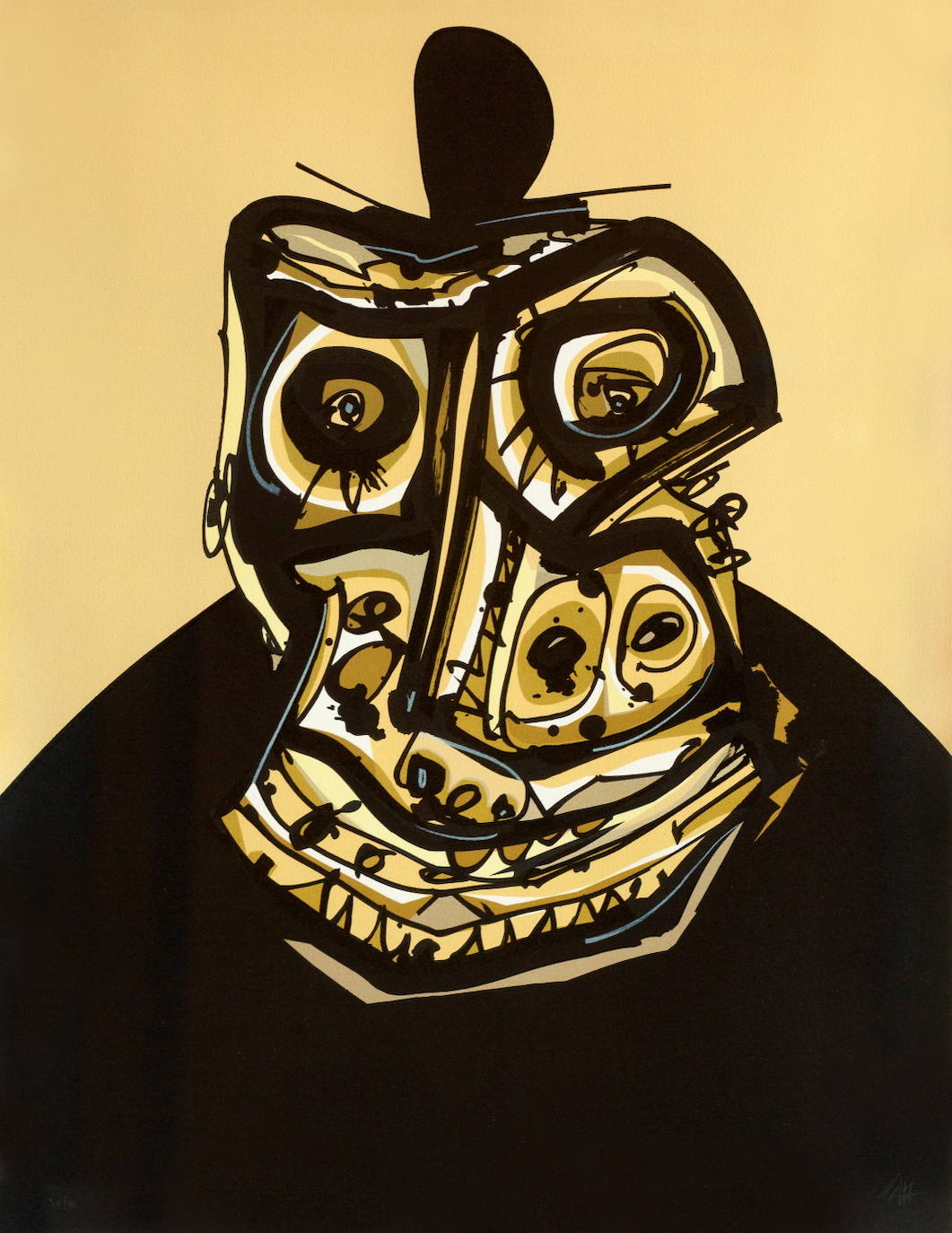 Retrato de Felipe II, de Antonio Saura.