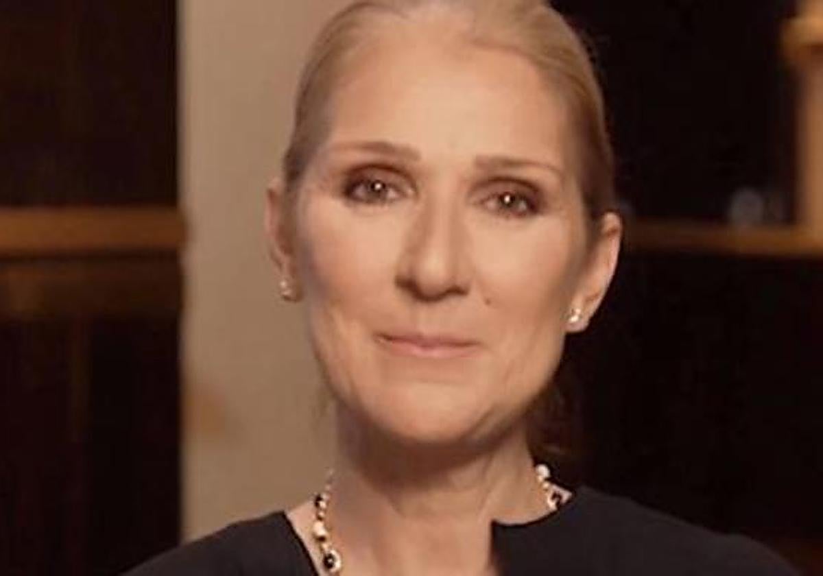 Céline Dion, durante el mensaje enviado a sus seguidores el pasado año.