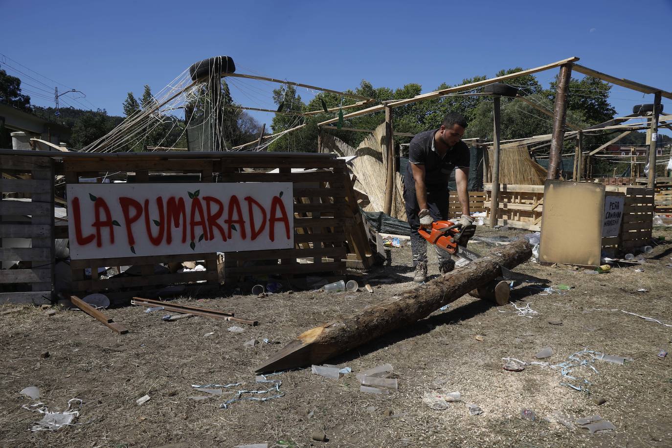 El Xiringüelu deja toneladas de basura