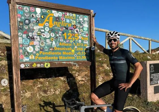 Alberto Contador, en el Angliru.