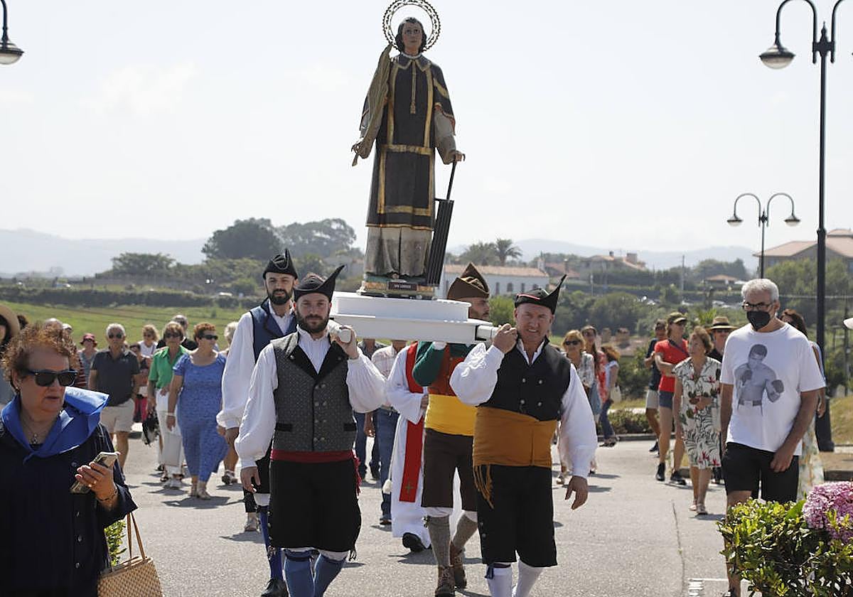 Procesión de San Lorenzo en La Providencia el año pasado.