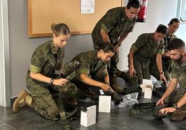 La primera imagen de Leonor con el uniforme tras ingresar en la Academia General Militar de Zaragoza.