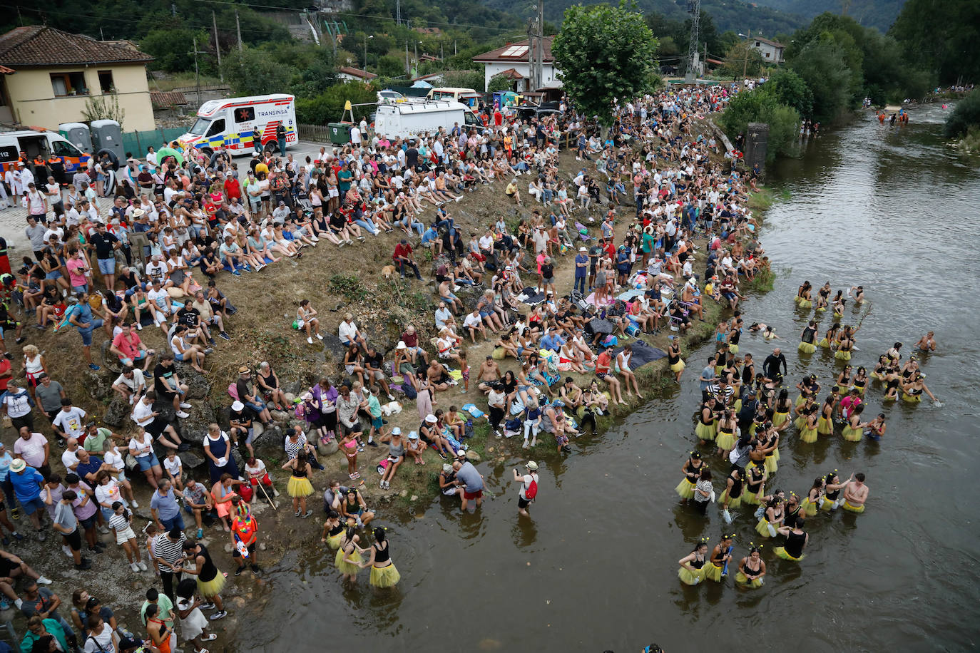 La falta de agua desluce el Descenso Folklórico del Nalón