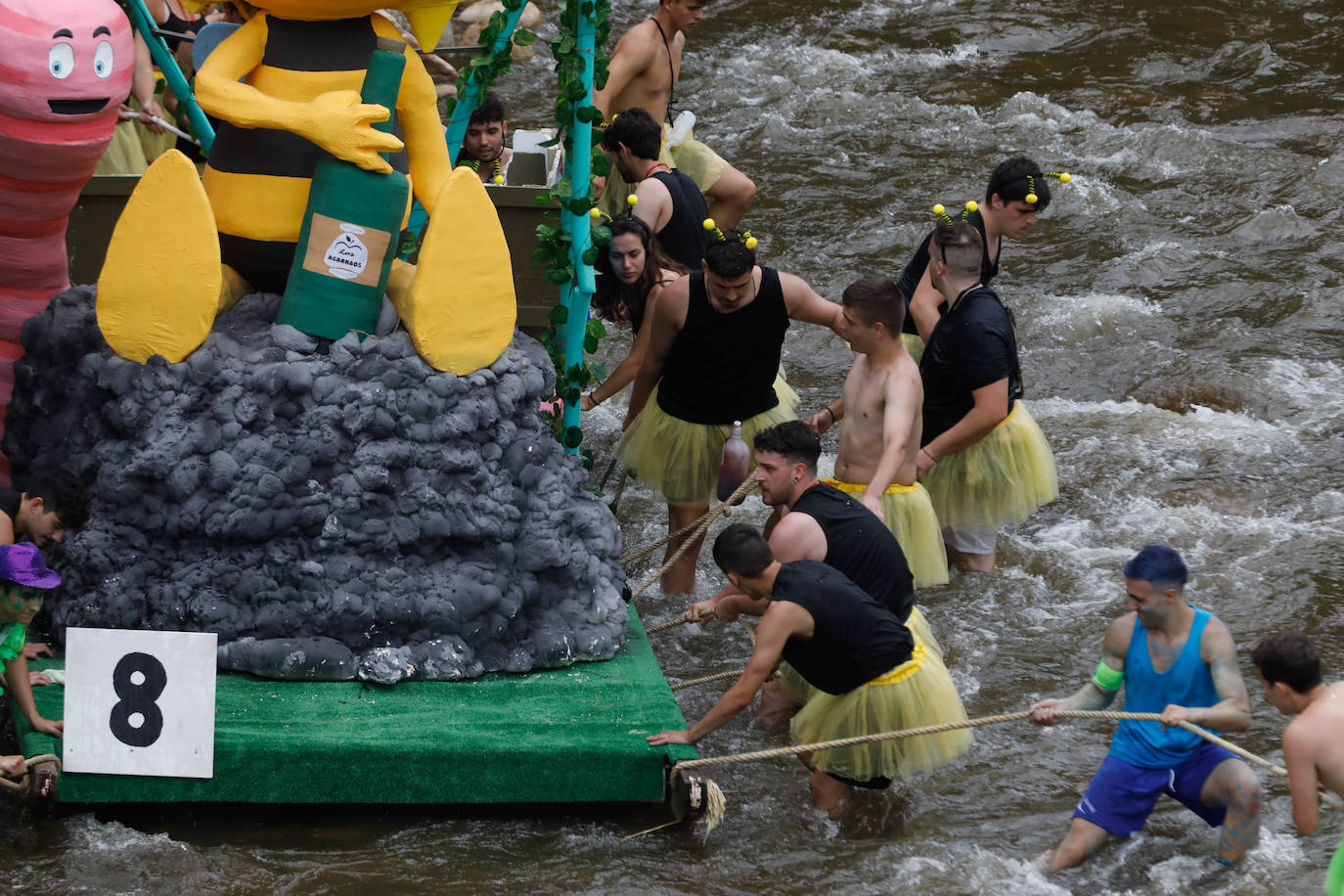 La falta de agua desluce el Descenso Folklórico del Nalón