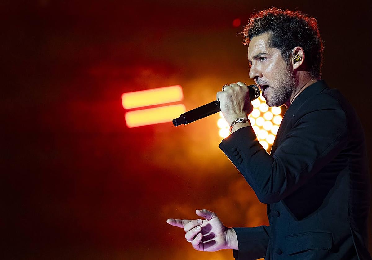 David Bisbal, en un concierto el pasado 19 de agosto en Girona.