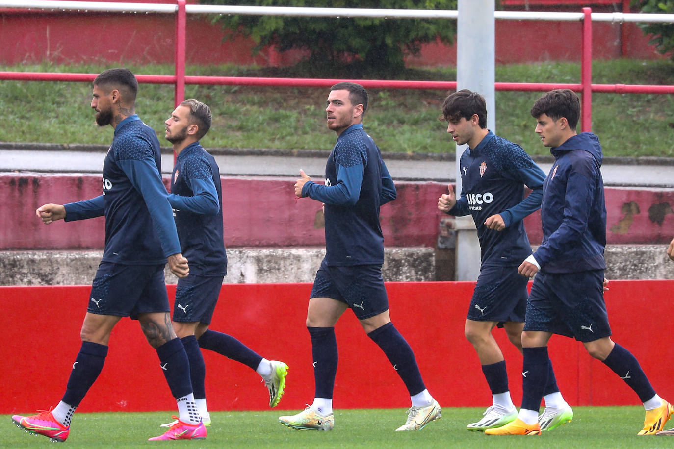 Entrenamiento del Sporting (29/08/2023)