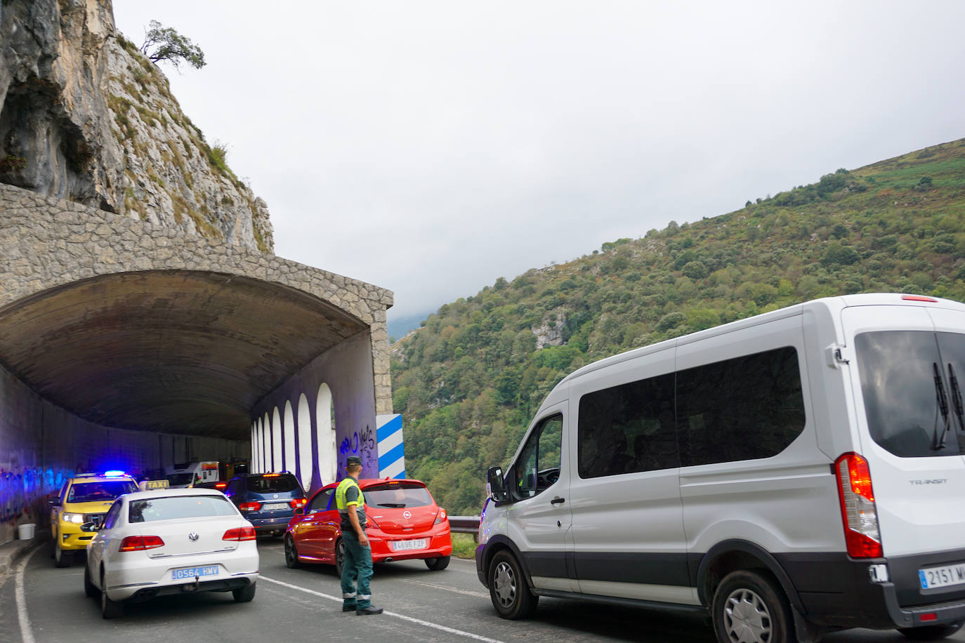 Accidente mortal de un motorista en Cabrales