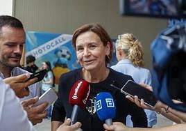 La alcaldesa de Gijón, Carmen Moriyón, en la inauguración de la Cometcon.