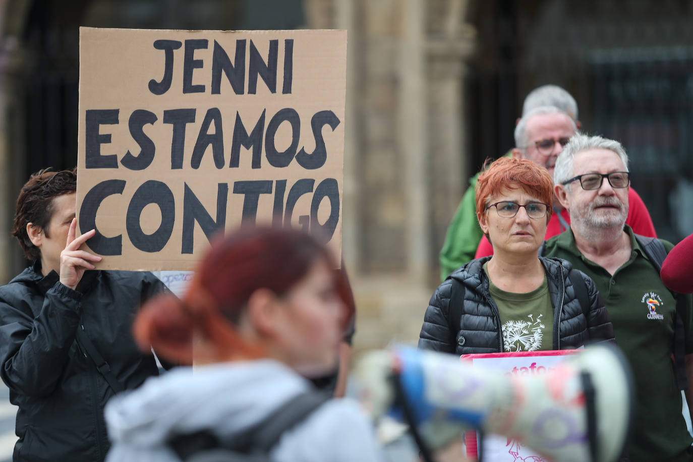 Concentración en Gijón contra la actitud de Rubiales