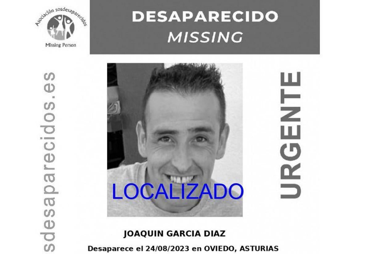 Localizan en Granada al hombre desaparecido hace una semana en Oviedo