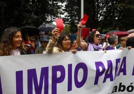 Protesta en Gijón en apoyo a Jenni Hermoso