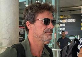 Rodolfo Sancho, en su llegada al aeropuerto de Tailandia.