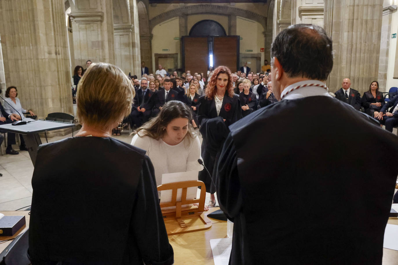 Acto de jura de los abogados en la Colegiata