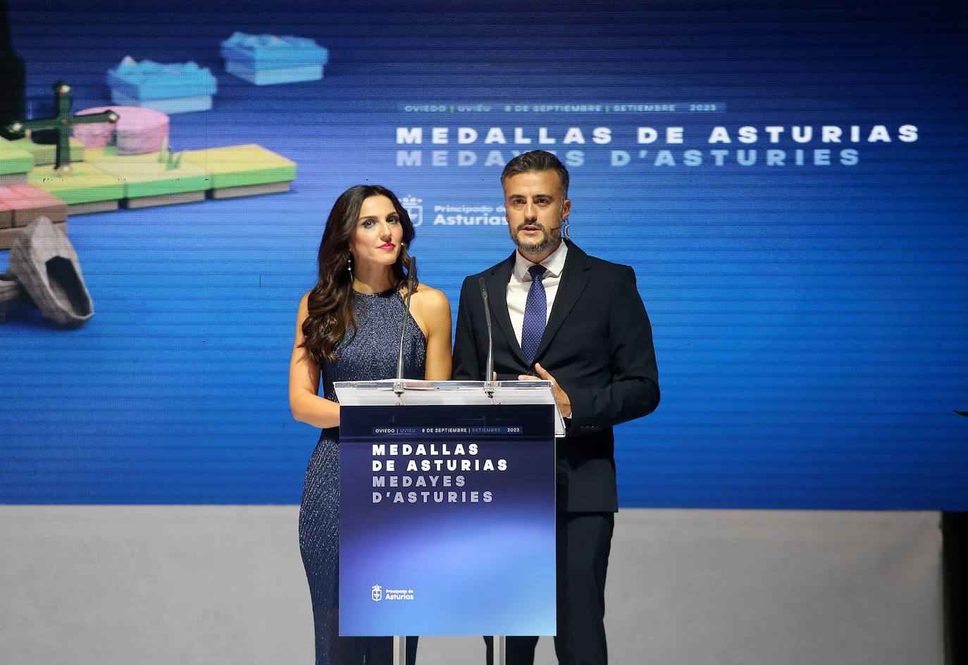 Los asistentes a la entrega de las Medallas de Asturias