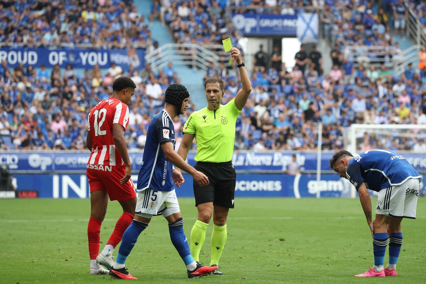El partido entre el Oviedo y el Sporting, en imágenes