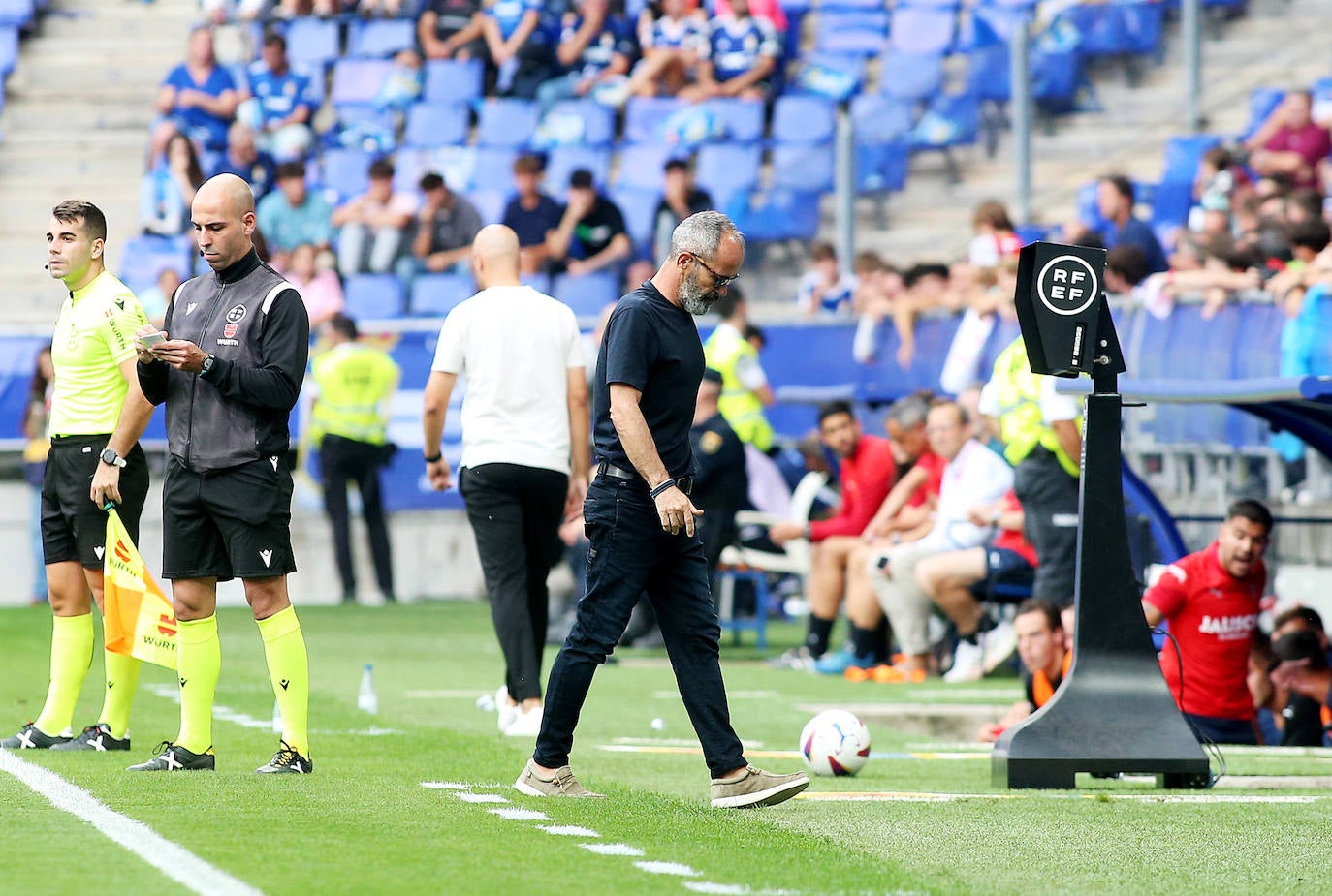 El partido entre el Oviedo y el Sporting, en imágenes