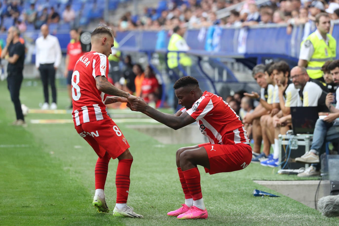 El partido entre el Oviedo y el Sporting, en imágenes