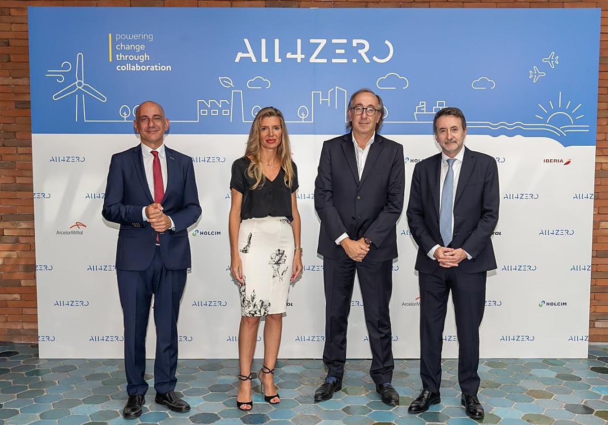 Nicolás de Abajo, Carmen Díaz Canabal, Fernando Candela y Josu Jon Imaz presentaron All4Zero.