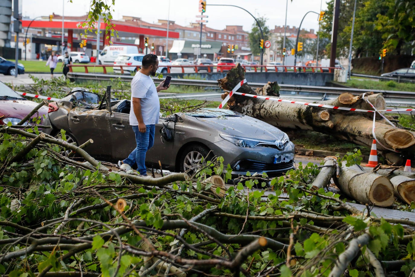 Los destrozos que deja la tormenta, en imágenes