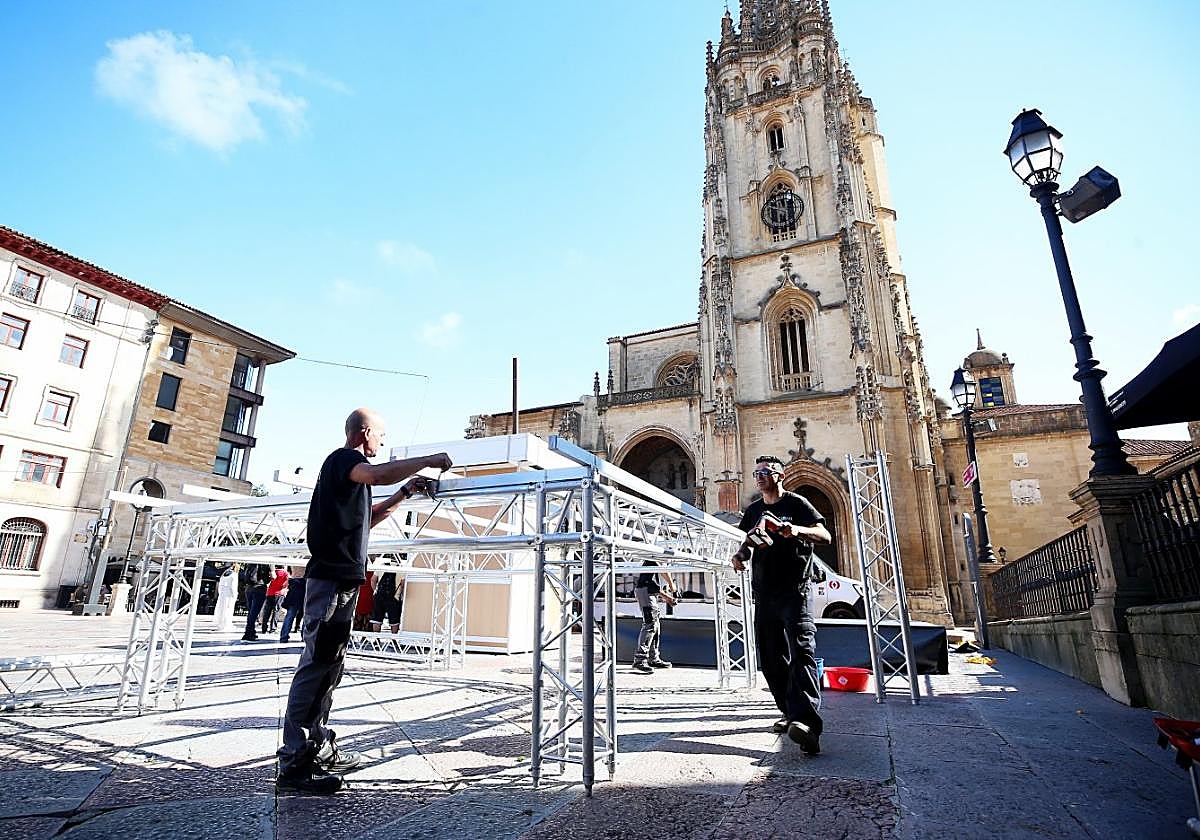 Últimos preparativos para dar el pistoletazo a San Mateo