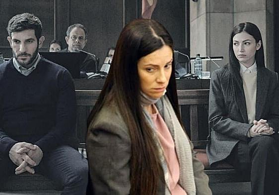 Un fotograma de la serie de Netflix, 'El cuerpo en Llamas', y la imagen real de Rosa Peral.