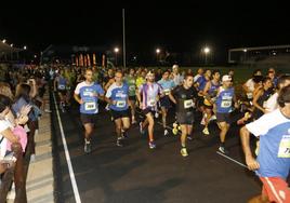 La salida, en el Complejo Deportivo de Las Mestas, fue, un año más, multitudinaria.