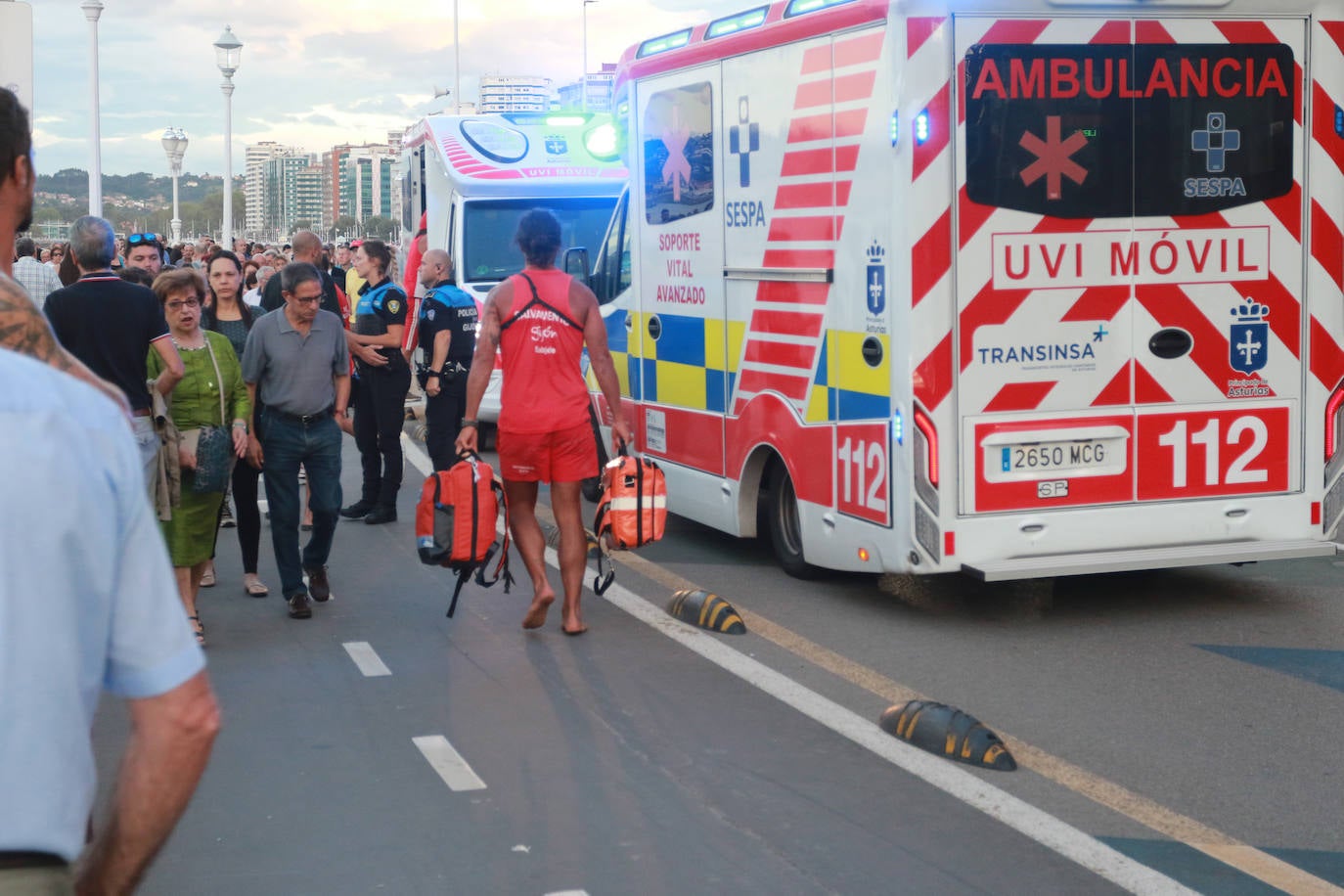 Amplio despliegue en La Escalerona para reanimar a un bebé