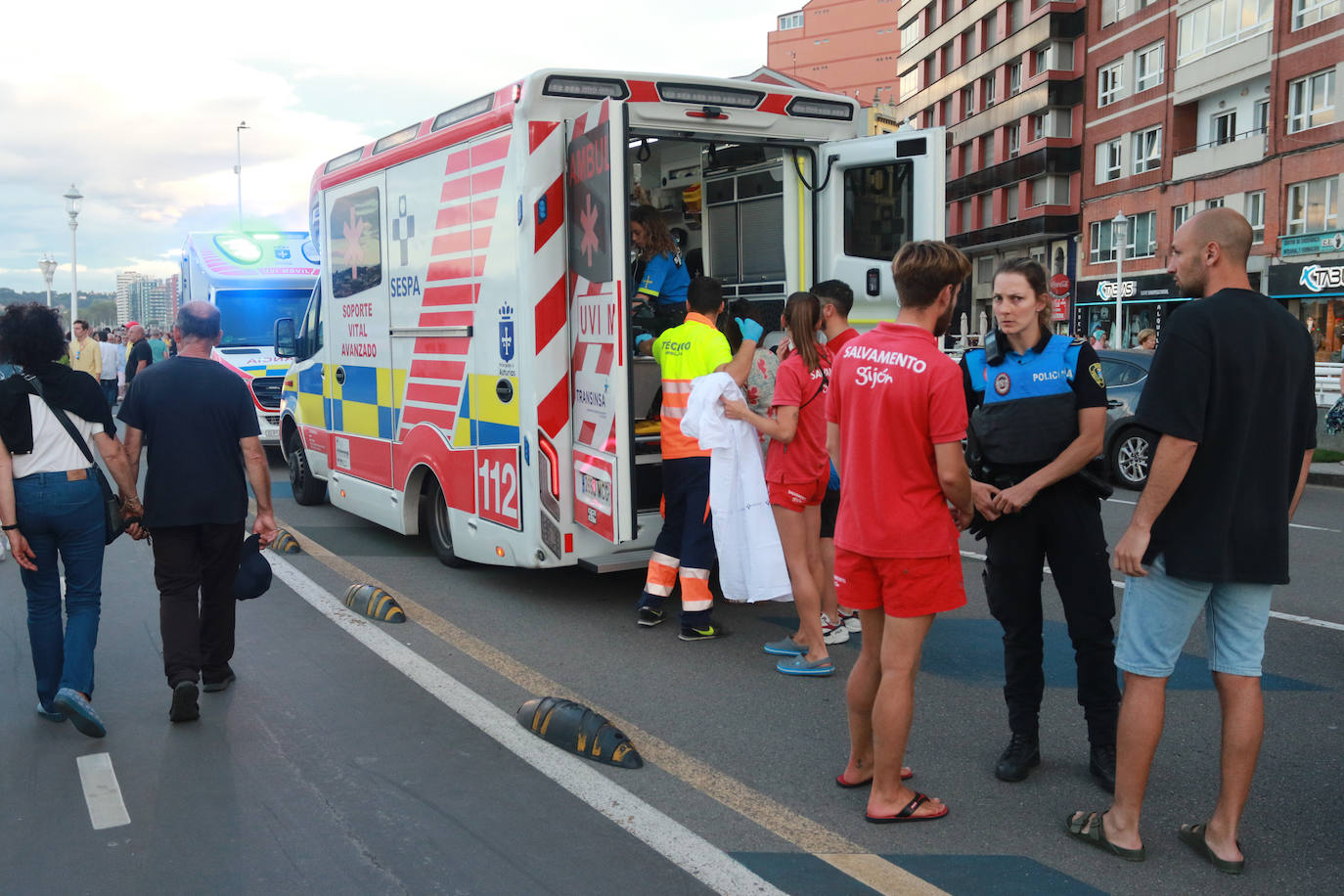 Amplio despliegue en La Escalerona para reanimar a un bebé