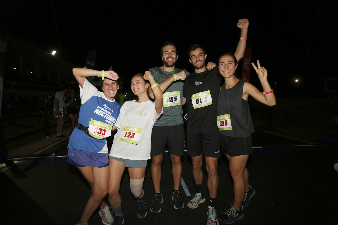 La carrera nocturna de Gijón, en imágenes