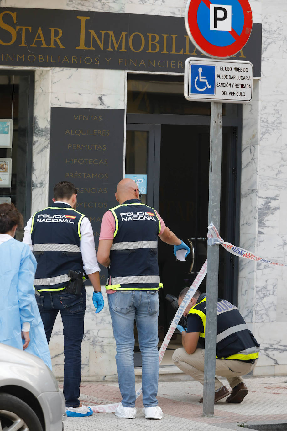 Matan en Gijón al propietario de una agencia inmobiliaria