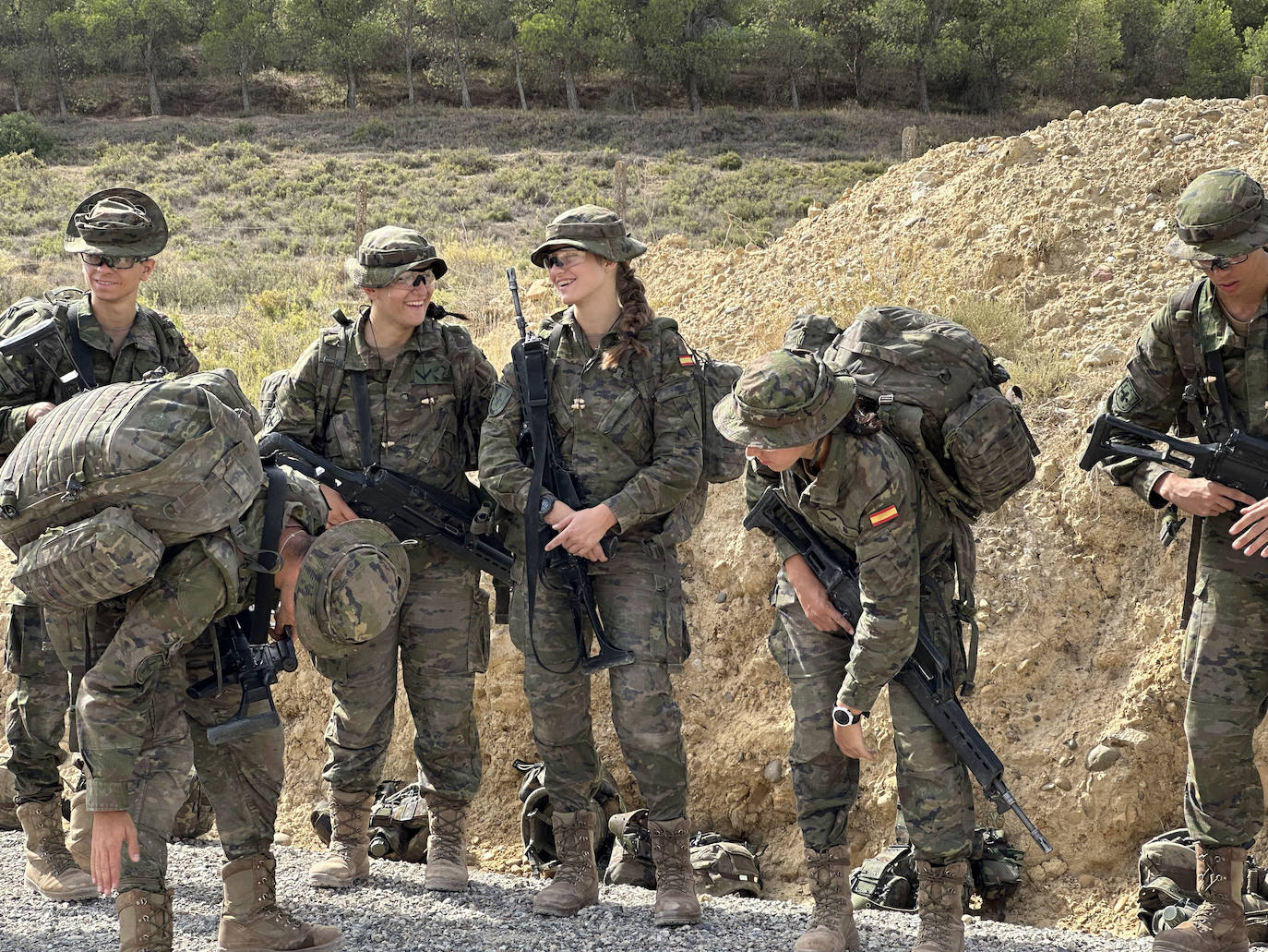 La princesa Leonor, en plena instrucción militar