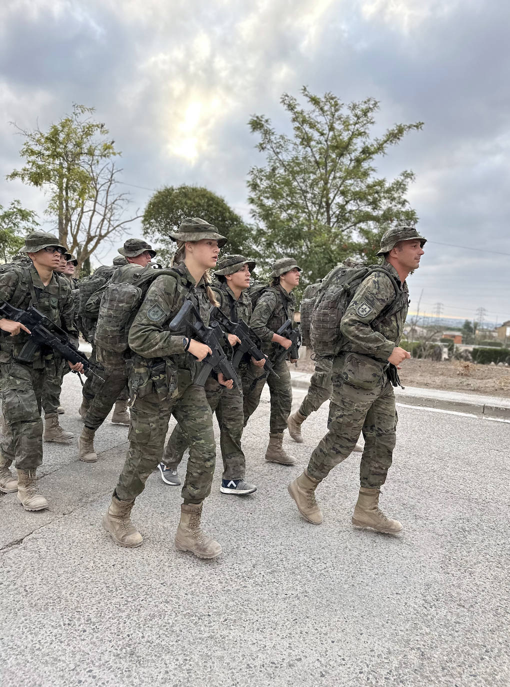 La princesa Leonor, en plena instrucción militar