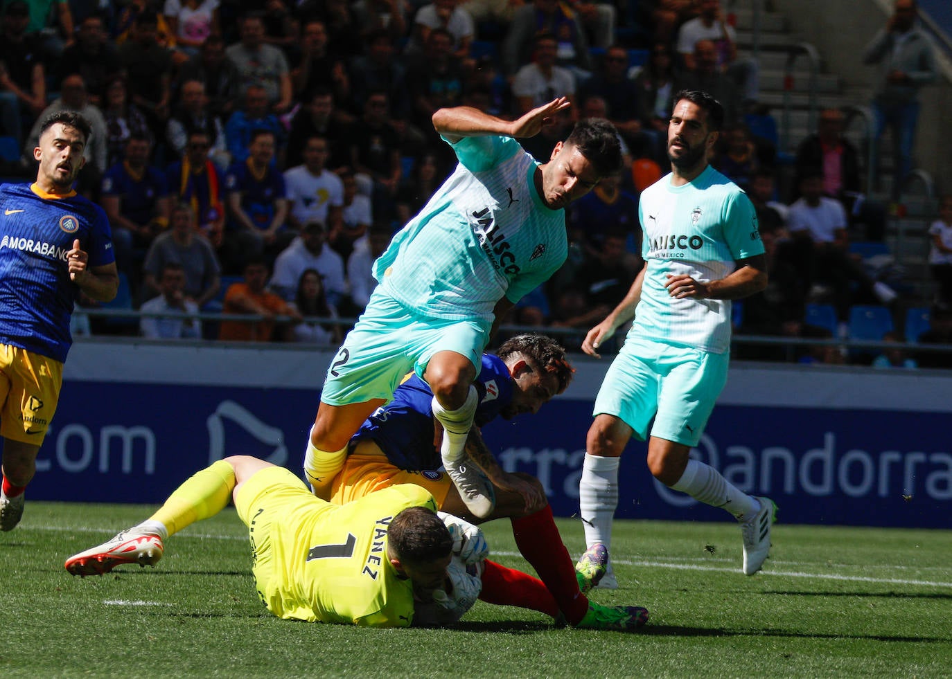 Las mejores imágenes del Andorra - Sporting