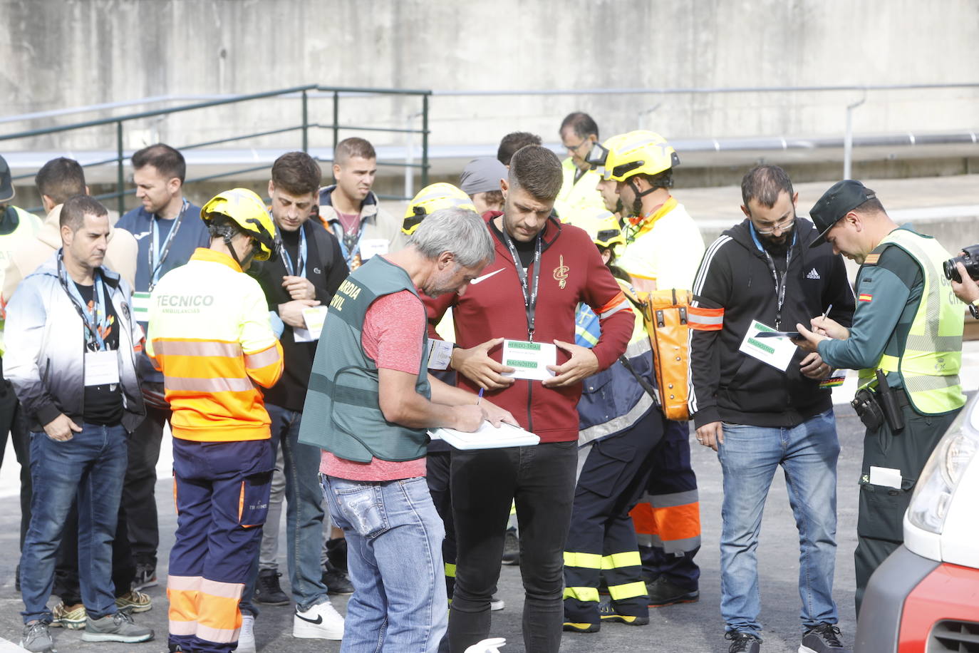 Un descarrilamiento y el rescate de quince heridos: así fue el último simulacro