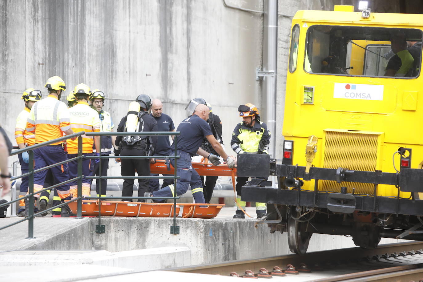 Un descarrilamiento y el rescate de quince heridos: así fue el último simulacro