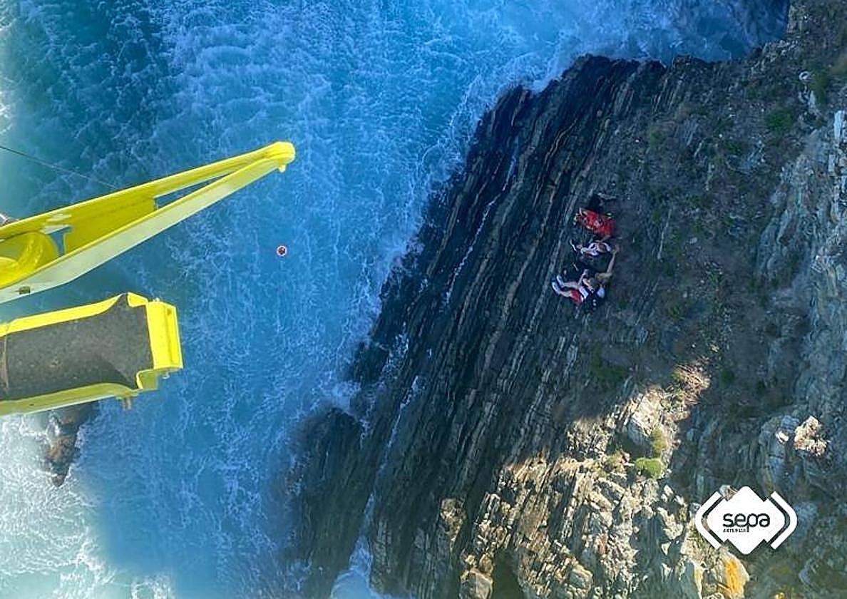 Intervención de Bomberos.