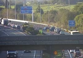 Tramo de obras en la 'Y'.