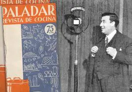 Gonzalo Avello en Unión Radio (revista 'Ondas', 1932) y portada de la revista Paladar.