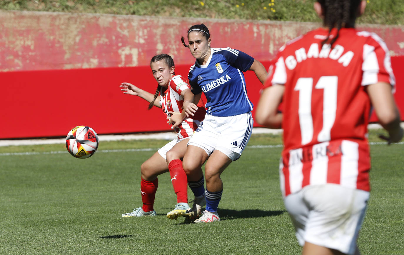 Las mejores imágenes del derbi asturiano femenino Sporting - Oviedo