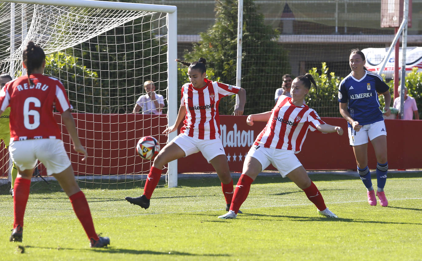 Las mejores imágenes del derbi asturiano femenino Sporting - Oviedo