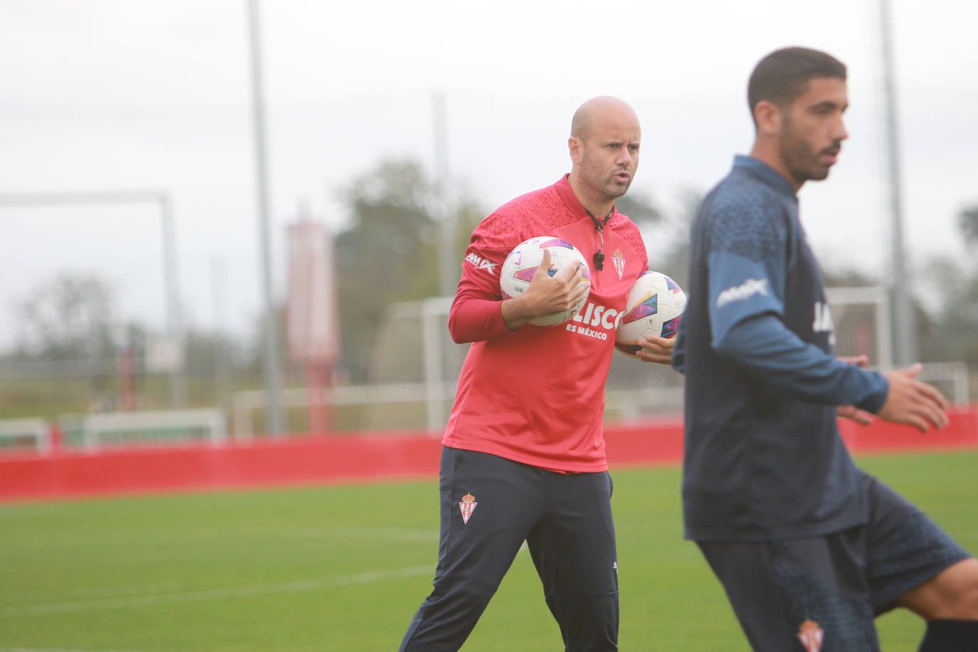 Entrenamiento del Sporting de Gijón (03/10/2023)