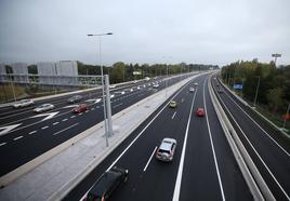 La autopista 'Y', a primera hora de esta esta mañana.