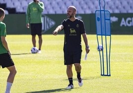 José Alberto, en un entrenamiento reciente.