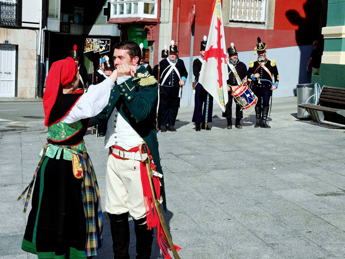 Recreación histórica en Tineo del homenaje al general Riego