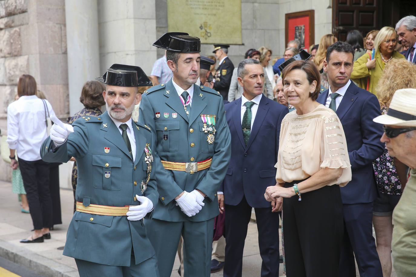 Honores y reconocimientos en Gijón por la patrona de la Guardia Civil