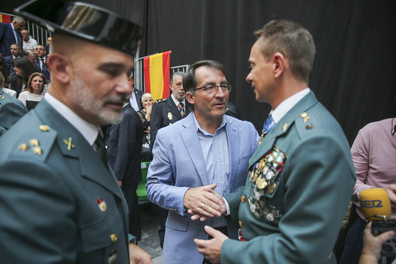 Honores y reconocimientos en Gijón por la patrona de la Guardia Civil