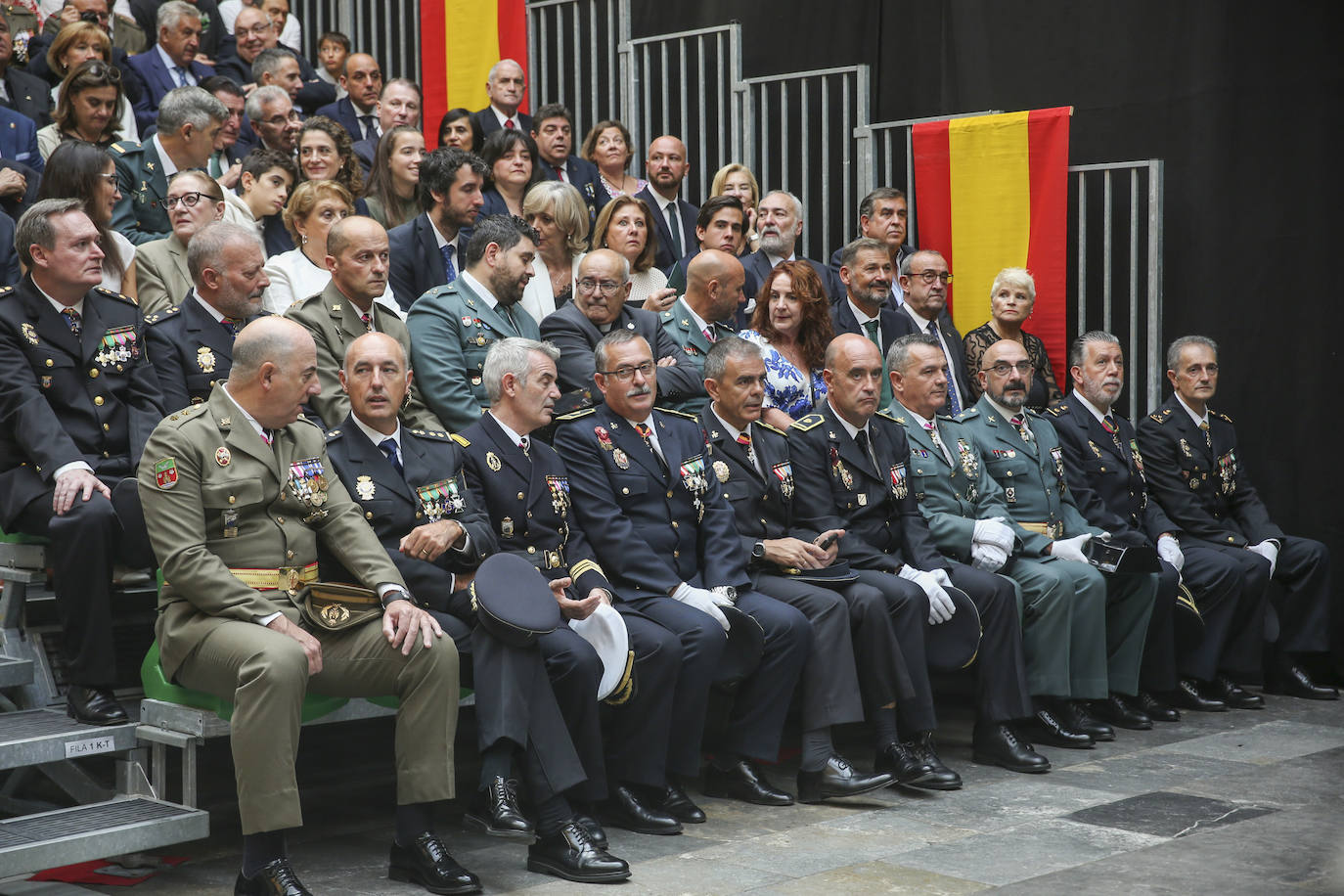 Honores y reconocimientos en Gijón por la patrona de la Guardia Civil