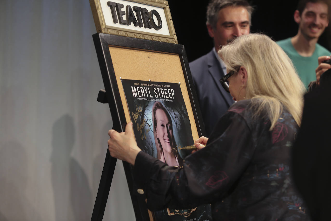 Emociones a flor de piel en el encuentro de Meryl Streep con alumnos de Arte Dramático