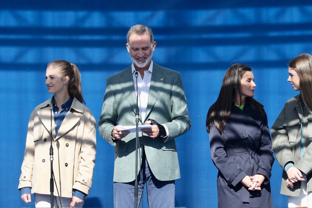 La Familia Real, en Arroes, Peón y Candanal para la entrega del Premio a Pueblo Ejemplar 2023