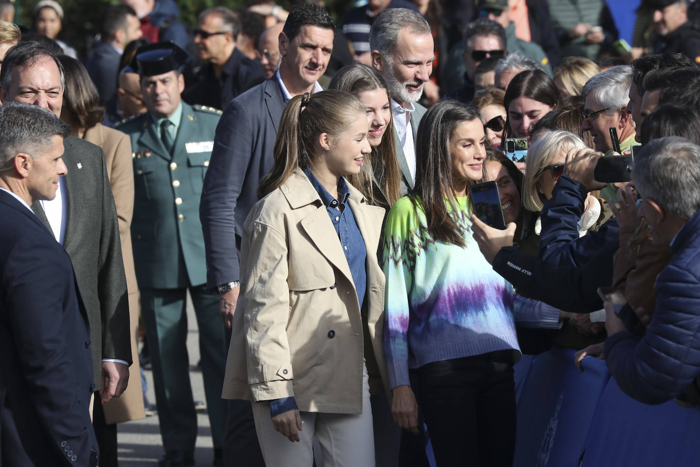 La Familia Real, en Arroes, Peón y Candanal para la entrega del Premio a Pueblo Ejemplar 2023